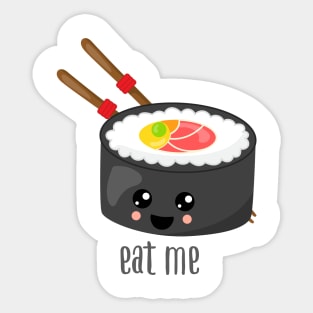 Eat Me Futo Maki Sushi Sticker